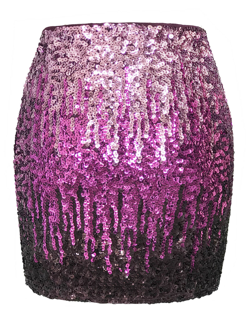 glitter-bodycon-sequin-skirt-party-night-out-purple-back
