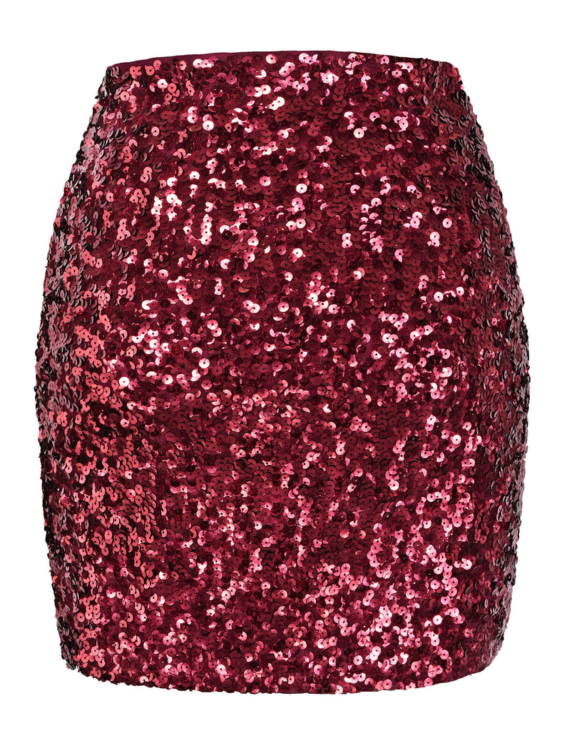 glitter-sequin-skirt-party-night-out-burgundy-back