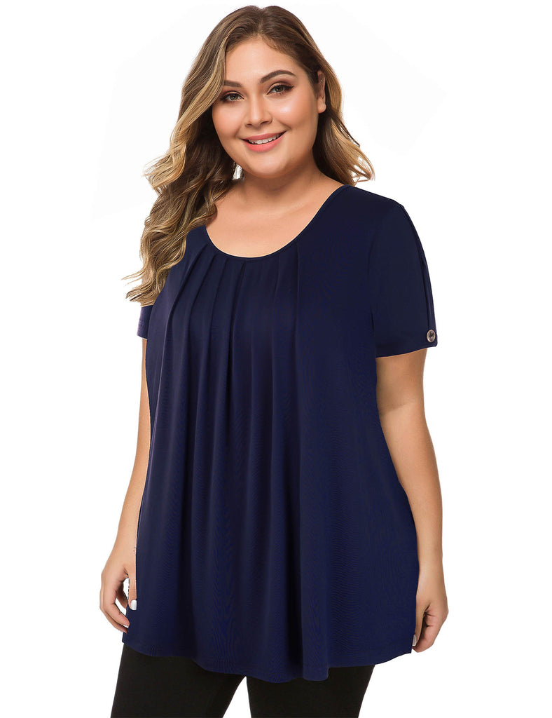 plus-size-tops-for-women-flowy-tunic-shirt-dark-blue
