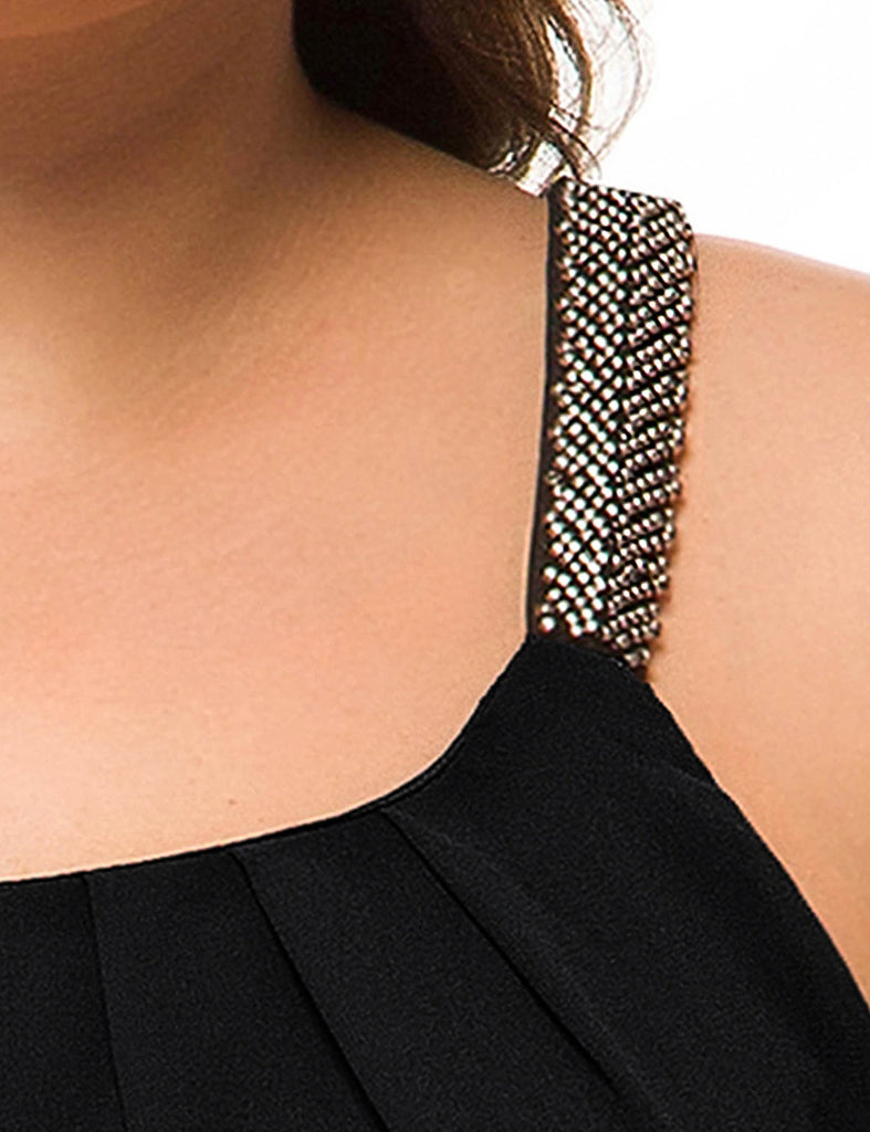 plus-size-tops-for-women-pleated-tank-cami-black--pleated-strap